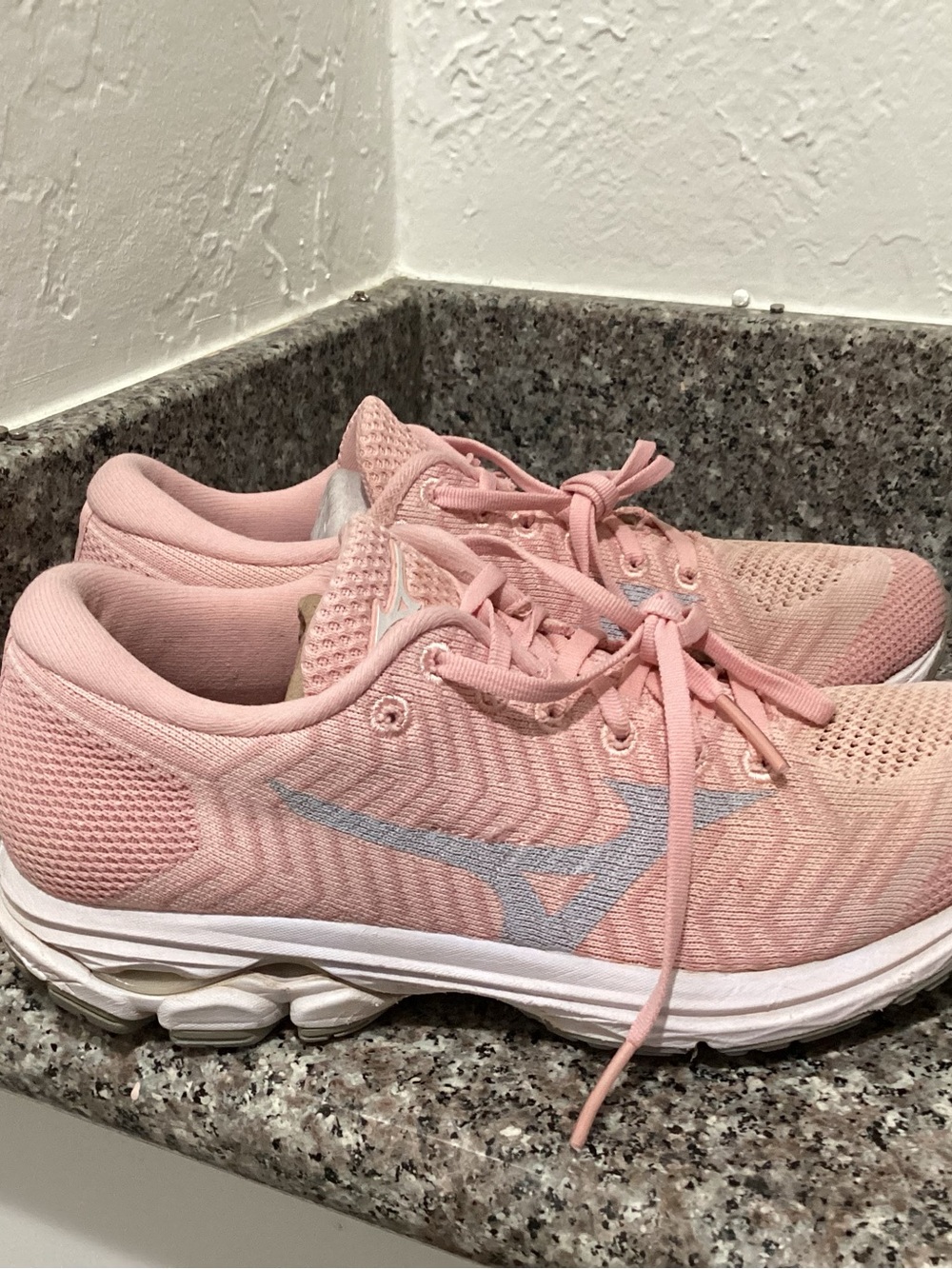 Mizuno Pink Women's Running Shoes with Silver Logo